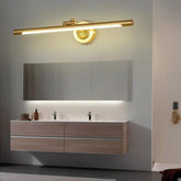 Brass LED Bar-Shaped Bathroom Wall Light